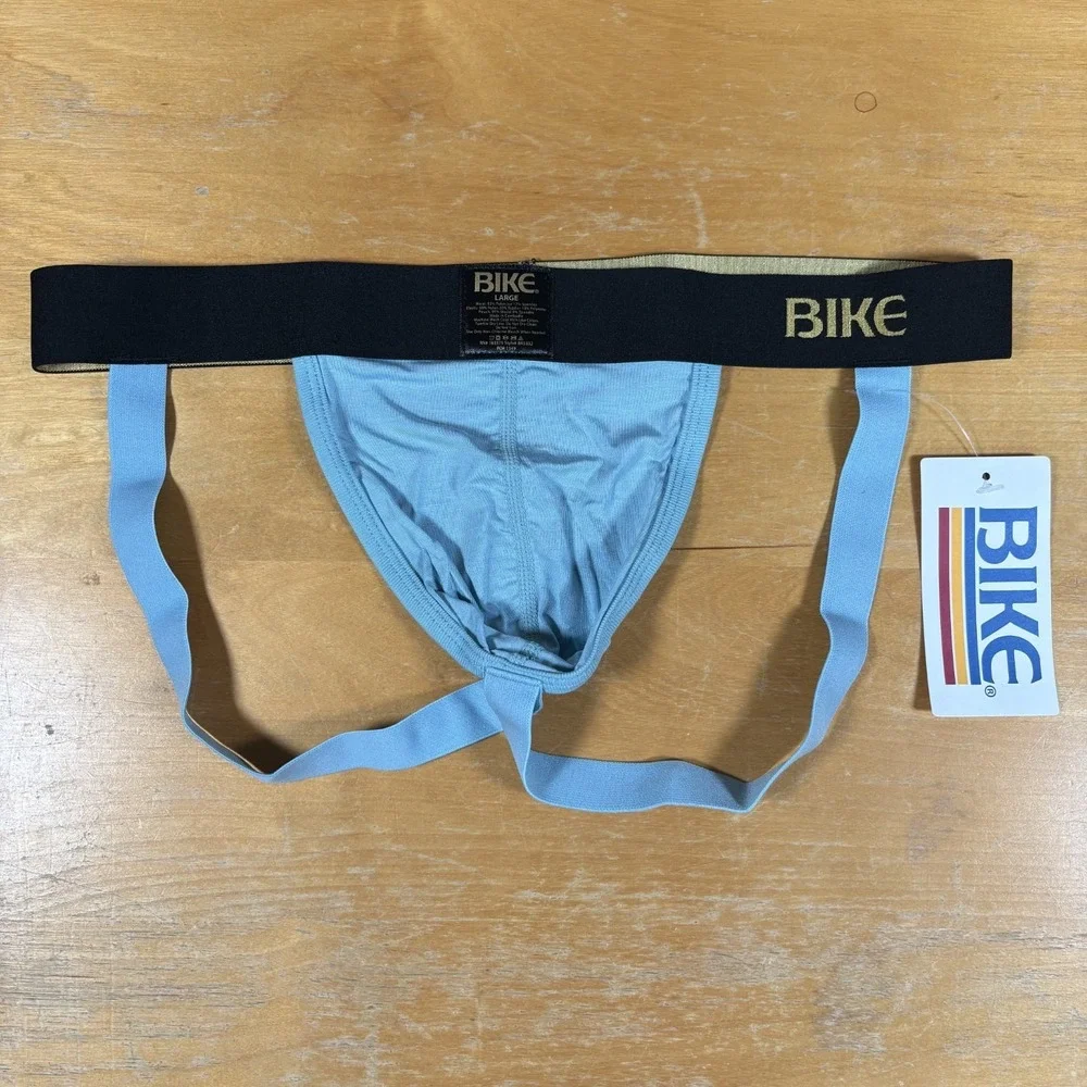 Bike Active Jockstrap Men's Large Light Blue New